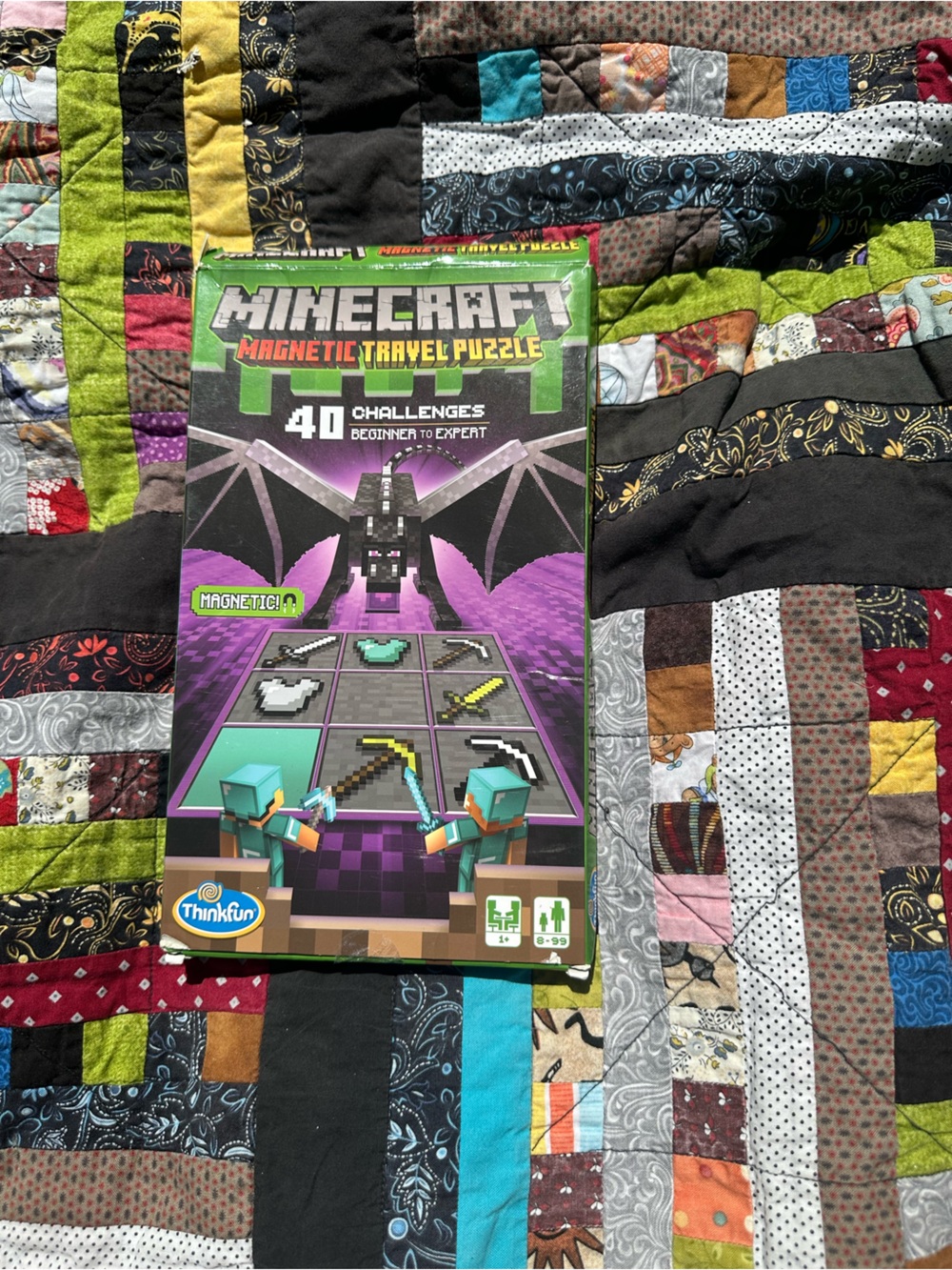 Minecraft 40 Challenge Travel Puzzle - Ender Dragon Box